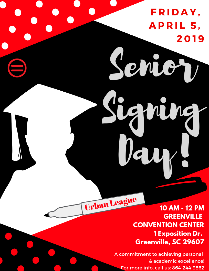 Senior Signing Day is a Month Away! Urban League of the Upstate